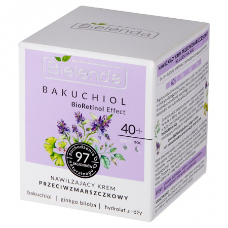BIELENDA BAKUCHIOL BioRetinol krem przeciwzmarszczkowy 40+ dzień/ noc 50 ml