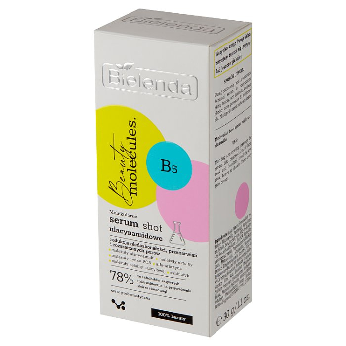 BIELENDA BEAUTY MOLECULES Molekularne serum shot niacynamidowe 30 g