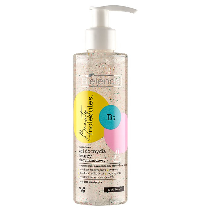 BIELENDA BEAUTY MOLECULES Molekularny niacynamidowy żel do mycia twarzy 195 g