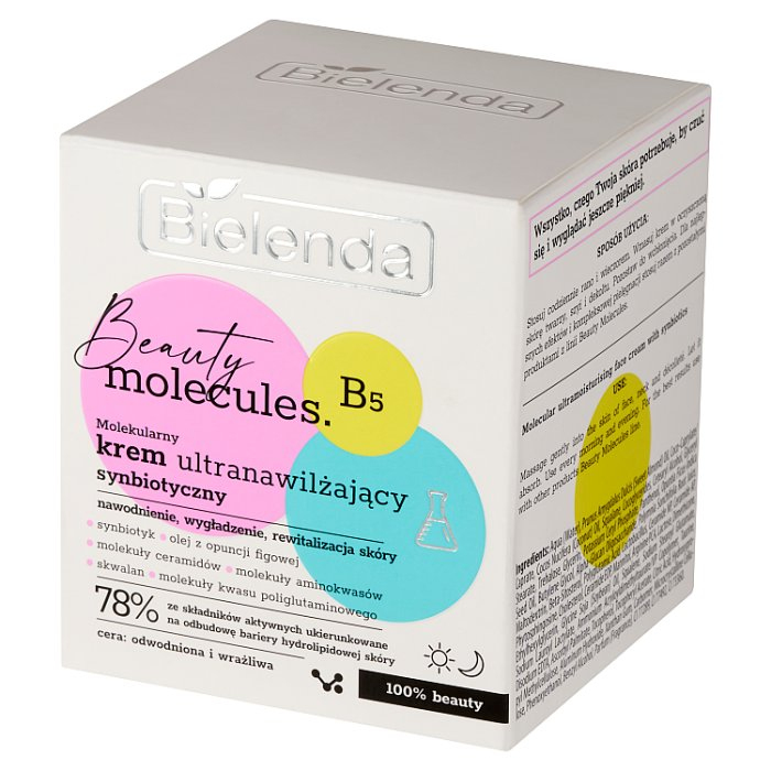 BIELENDA BEAUTY MOLECULES Molekularny synbiotyczny krem ultranawilżający 50 ml