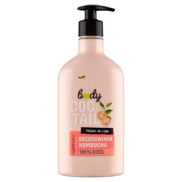 BIELENDA BODY COCTAIL Wygładzający balsam do ciała BRZOSKWINIA + KOMBUCHA 400 ml