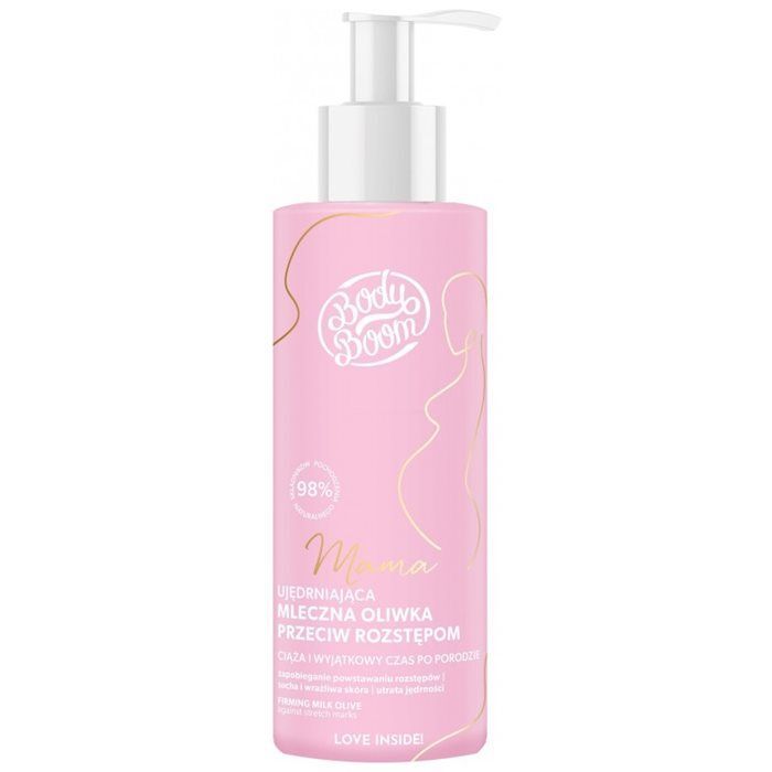 BIELENDA BodyBoom MAMA Ujędrniająca mleczka oliwka przeciw rozstępom 90 g