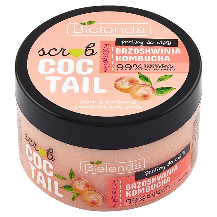 Bielenda Cocktail Scrub peeling do ciała brzoskwinia + kombucha, 350 g