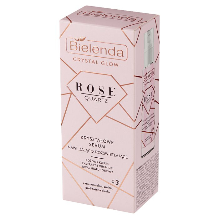 BIELENDA Crystal Glow Rose Quartz Kryształowe serum nawilżająco-rozświetlające 30 ml