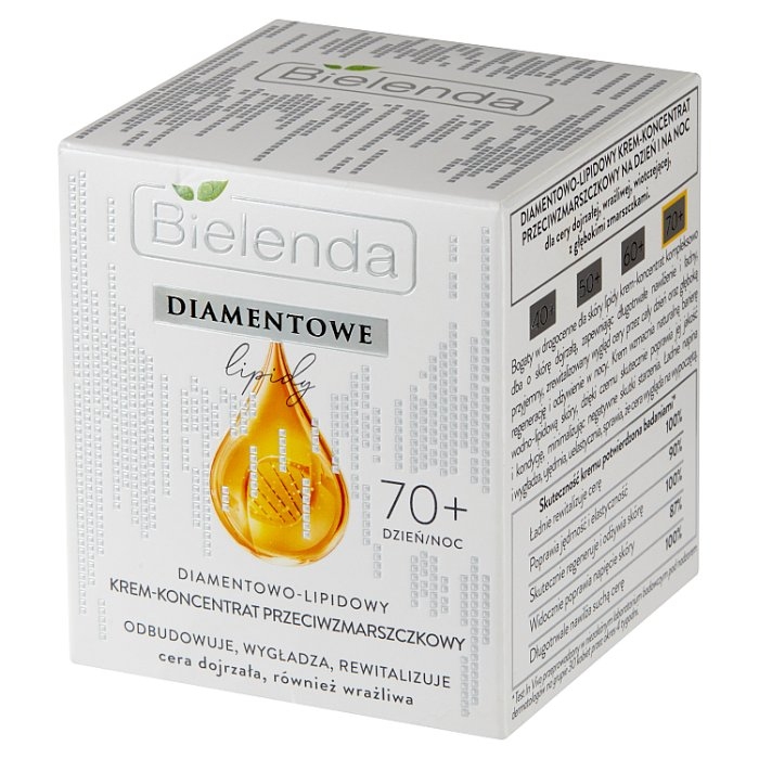 BIELENDA DIAMENTOWE LIPIDY Krem - koncentrat przeciwzmarszczkowy 70+ 50 ml
