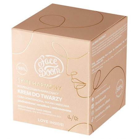BIELENDA FaceBoom Skin Harmony Rozpieszczająco-nawilżający krem do twarzy 50 ml