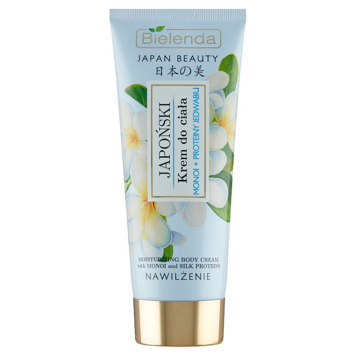 BIELENDA JAPAN BEAUTY Japoński krem do ciała Monoi + Proteiny Jedwabiu 200 ml