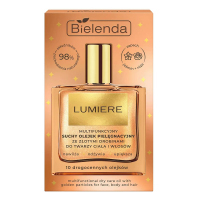 Bielenda Lumiere Multifunkcyjny suchy olejek pielęgnacyjny ze złotymi drobinami do twarzy, ciała i włosów, 50 ml