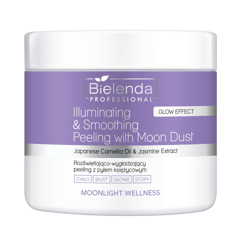 Bielenda Professional Moonlight Wellness Rozświetlająco-wygładzający peeling z pyłem księżycowym, 550 g