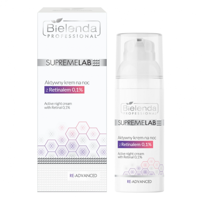 Bielenda Professional Supremelab Re-Advanced Aktywny krem na noc z Retinalem, 50 ml
