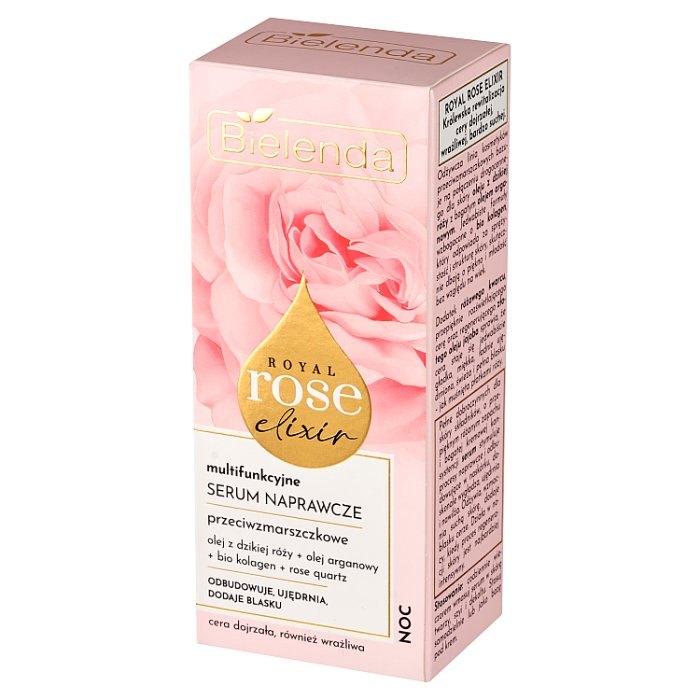 Bielenda Royal Rose Elixir Multifunkcyjne serum naprawcze na noc, 30 ml