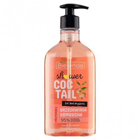 BIELENDA SHOWER COCTAIL Odświeżający żel pod prysznic BRZOSKWINIA + KOMBUCHA 400 ml