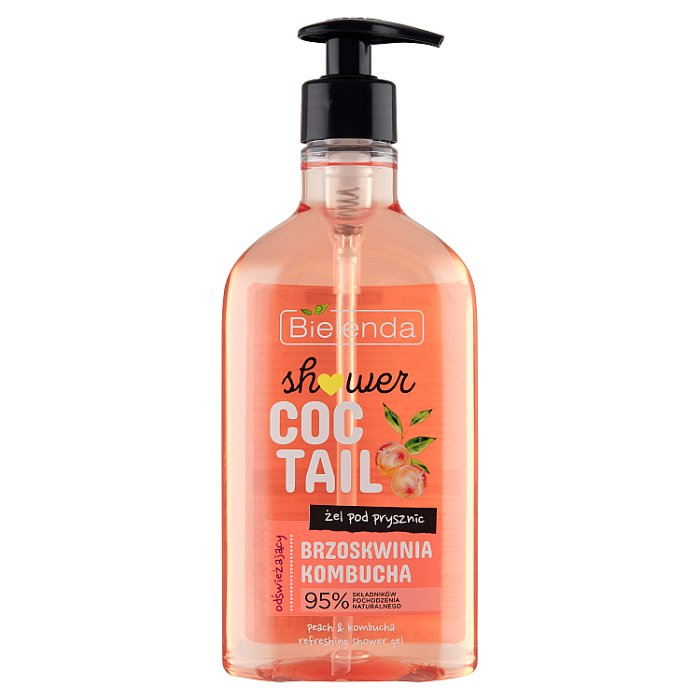 BIELENDA SHOWER COCTAIL Odświeżający żel pod prysznic BRZOSKWINIA + KOMBUCHA 400 ml