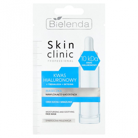 BIELENDA Skin Clinic Professional Kwas hialuronowy Maseczka nawilżająco - łagodząca 8 g