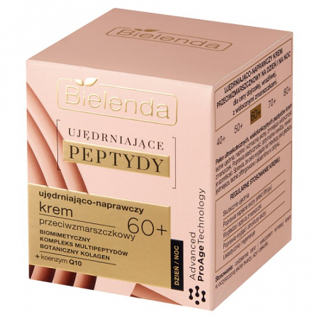 BIELENDA Ujędrniające Peptydy Ujędrniająco-naprawczy krem przeciwzmarszczkowy 60+  50 ml