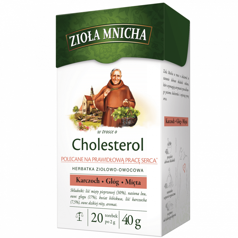 Zioła Mnicha Na cholesterol saszetki, 20 szt.