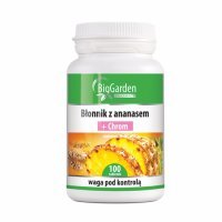 BigGarden Błonnik + ananas + chrom 100 tabletek