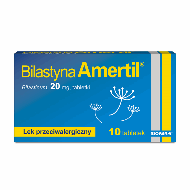 Bilastyna Amertil 20 mg tabletki, 10 szt.