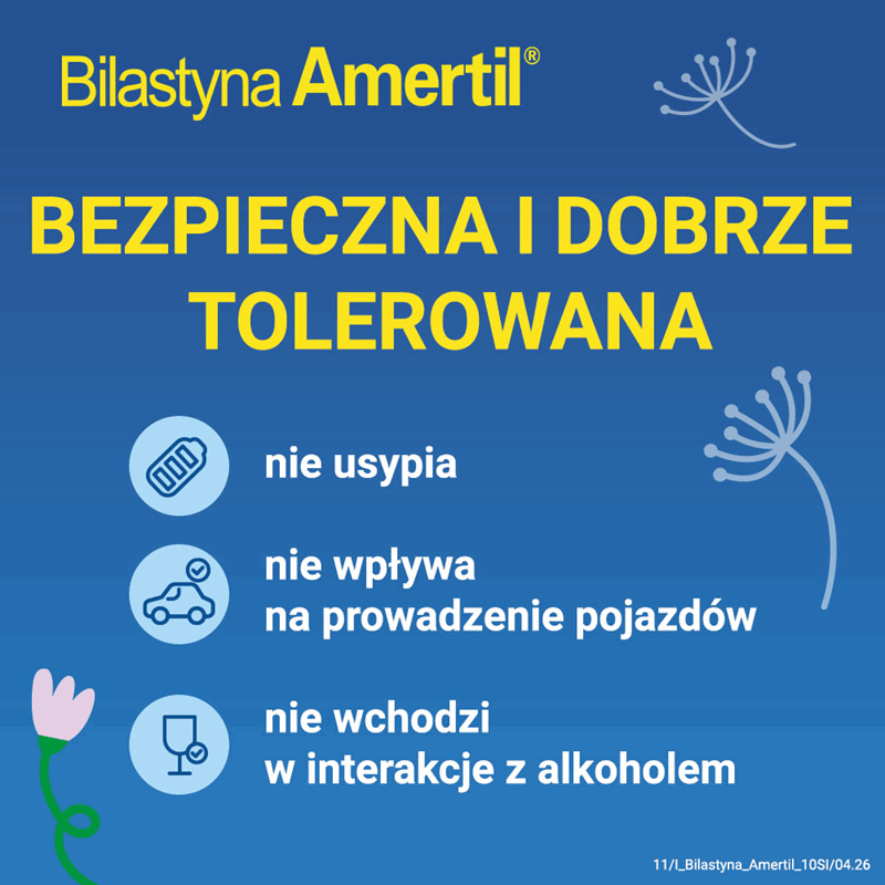 Bilastyna Amertil 20 mg tabletki, 20 szt.