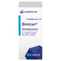 Bimican 0,3 mg/ml 1 butelka po 3 ml krople do oczu
