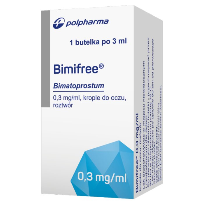 Bimifree 1 butelka po 3 ml krople do oczu