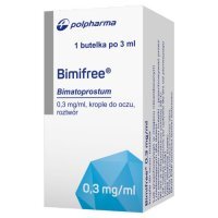 Bimifree 1 butelka po 3 ml krople do oczu