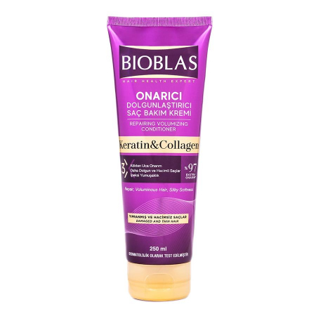Bioblas Keratynowo-kolagenowa odżywka do włosów cienkich i zniszczonych, 250 ml