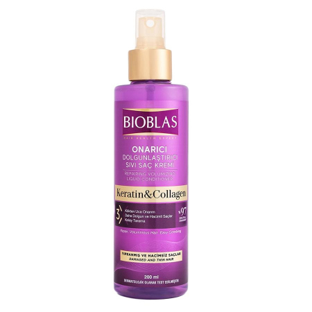 Bioblas Odżywka kolagenowo-keratynowa do włosów w sprayu, 200 ml