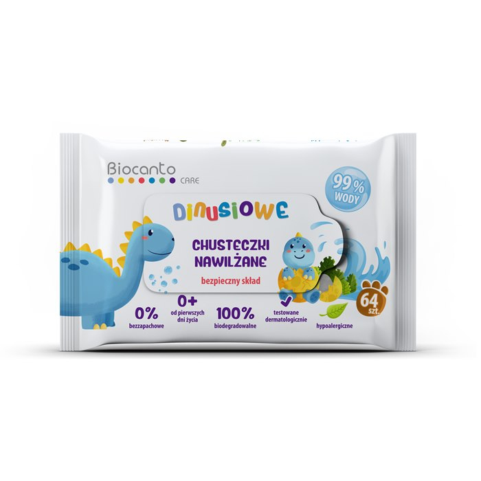 Biocanto Care Dinusiowe chusteczki nawilżane, 64 szt.