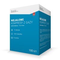 Biocanto kompresy z gazy 10 x 10 cm niejałowe 8 warstwowe 17 nitkowe, 100 szt.