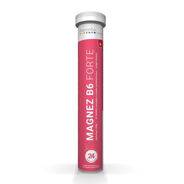 BIOCANTO Magnez B6 Forte 24 tabletki musujące