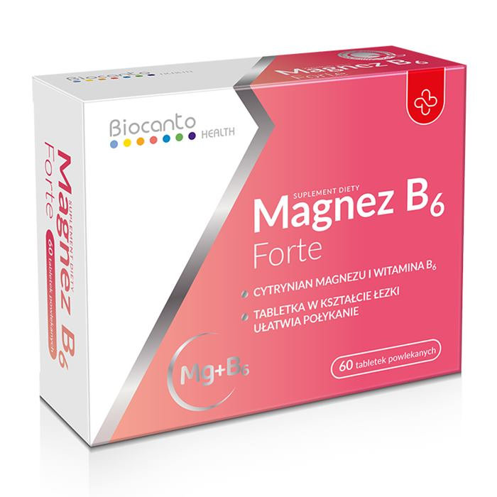 Biocanto Magnez B6 Forte tabletki powlekane, 60 szt.