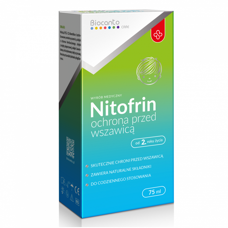 Biocanto Nitofrin ochrona przed wszawicą, 75 ml