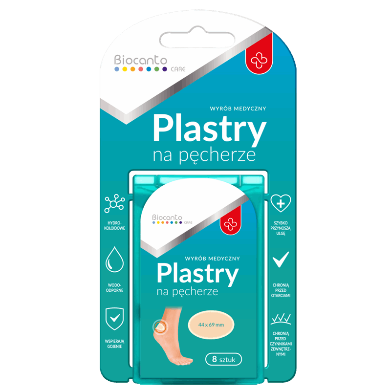 Biocanto Plastry na pęcherze, 8 szt.