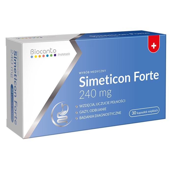 Biocanto Simeticon Forte 240 mg kapsułki na wzdęcia, 30 szt.