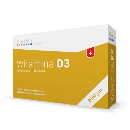 BIOCANTO Witamina D3 2000 j.m. 60 kapsułek