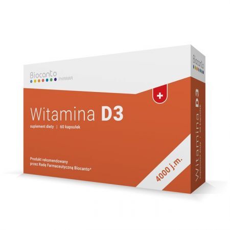 BIOCANTO Witamina D3 4000 j.m. 60 kapsułek