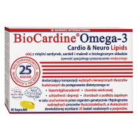 BioCardine Omega-3 Cardio&Neuro Lipids kapsułki, 60 szt.