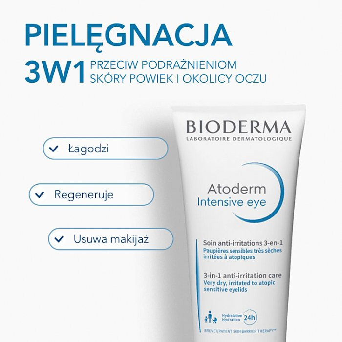 Bioderma Atoderm Intensive Eye krem na podrażnioną skórę powiek, 100 ml