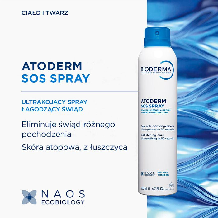 Bioderma Atoderm SOS spray, 200 ml