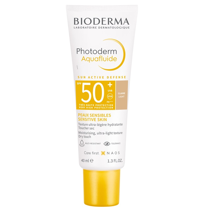 Bioderma Photoderm Aquafluide jasny fluid koloryzujący SPF50+, 40 ml