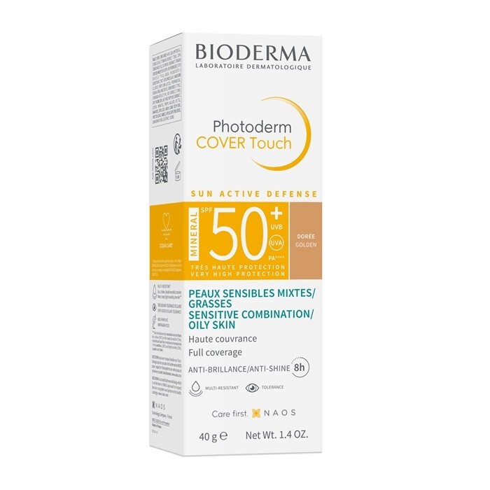 BIODERMA Photoderm COVER Touch MINERAL SPF50+ Fluid (ciemny) 40 g