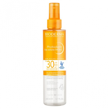 Bioderma Photoderm Eau Solaire Bronz mgiełka antyoksydacyjna SPF30, 200 ml