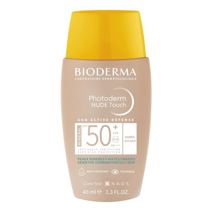 Bioderma Photoderm Nude Touch SPF50+ podkład mineralny ochronny ciemny, 40 ml