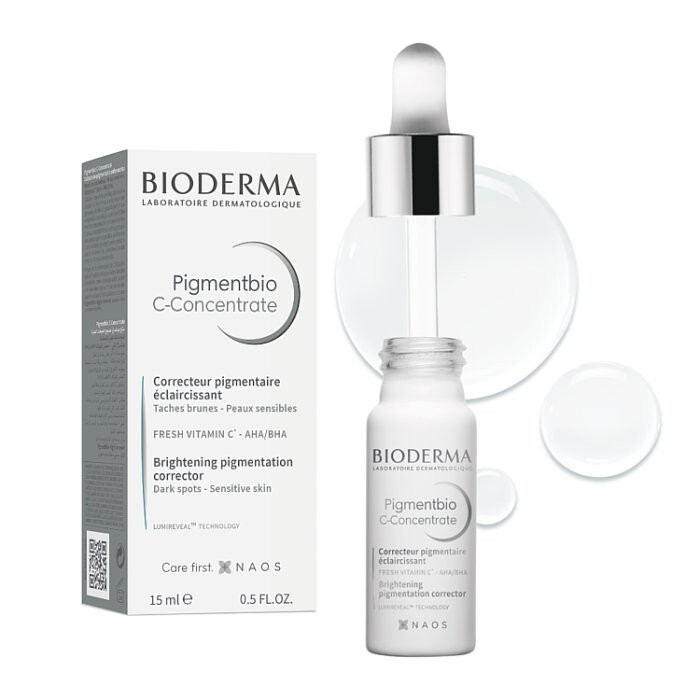 Bioderma Pigmentbio C-Concentrat rozjaśniający koncentrat z witaminą C, 15 ml