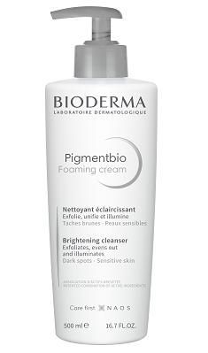 BIODERMA Pigmentbio Foaming cream Kremowy żel oczyszczająco-złuszczający wspomagający redukcję przebarwień 500 ml