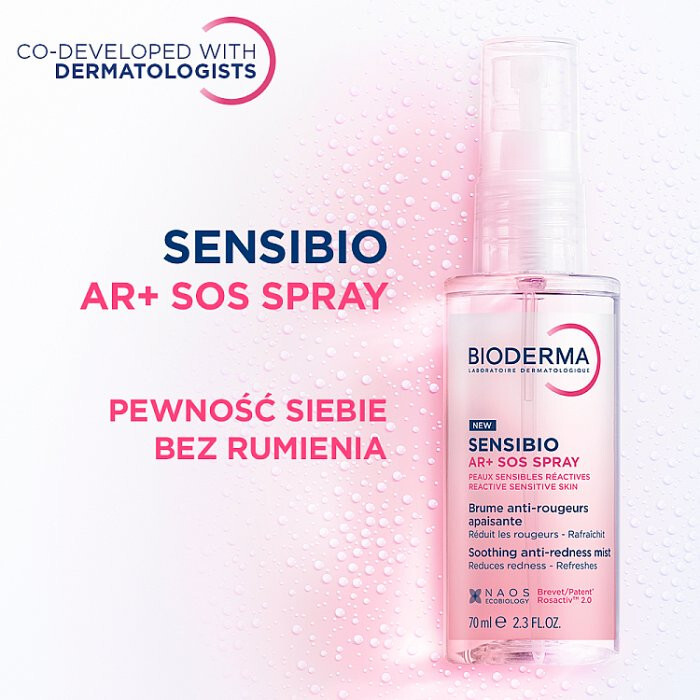 Bioderma Sensibio AR+ SOS Spray przeciw zaczerwienieniom, 70 ml