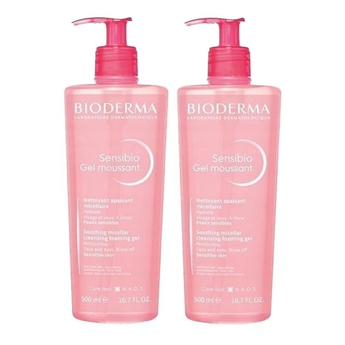BIODERMA Sensibio Gel Moussant 2 x 500 ml