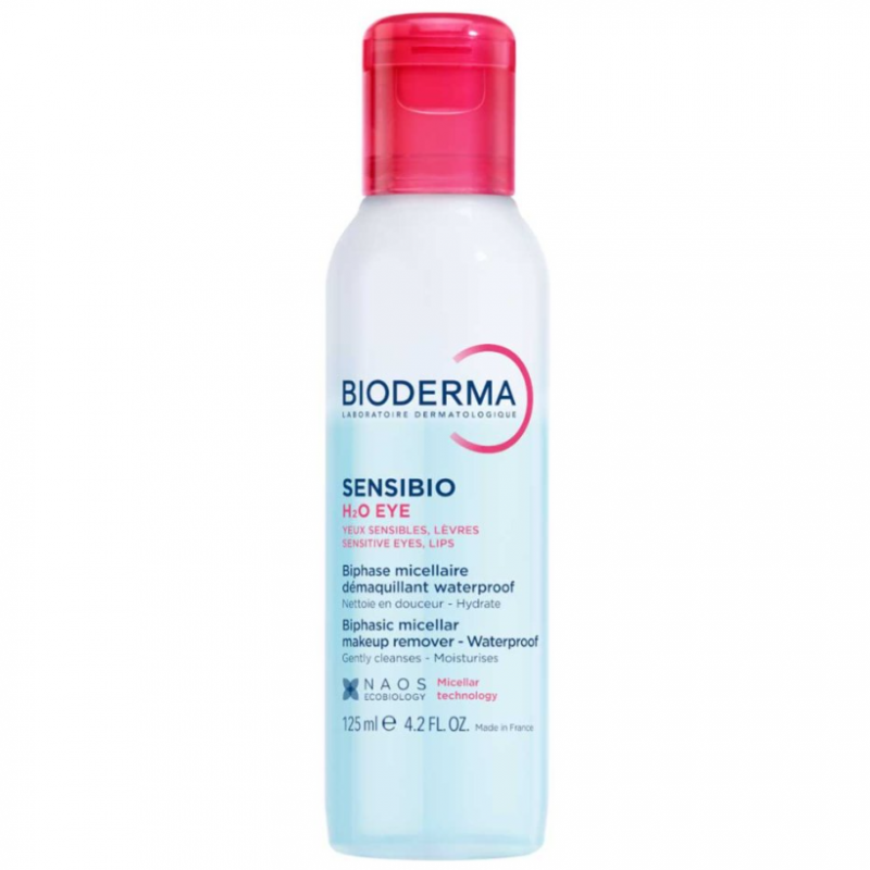 Bioderma Sensibio H2O Eye Woda micelarna do demakijażu oczu i ust, 125 ml