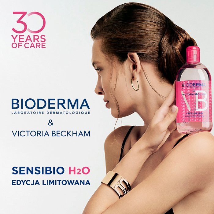 Bioderma Sensibio H2O Woda micelarna do skóry wrażliwej Victoria Beckham, 500 ml